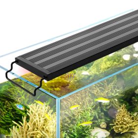 VEVOR Aquarium Light, 10W Full Spectrum Fish Tank Light with 5 Levels Adjustable Brightness, Adjustable Timer and Power-Off Memory