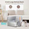 Stainless Steel Cat Litter Box, XXL Extra Large Jumbo Metal Litter Box, with Large Cat Litter Shovel, Anti Leakage Sand Pedal