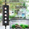 VEVOR Aquarium Light, 36W Full Spectrum Fish Tank Light with 24/7 Natural Mode, Adjustable Timer & 5-Level Brightness