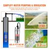 VEVOR Solar Water Pump, 12V DC 120W Submersible Deep Well Pump, Max Flow 3.2 GPM, Max Head 230 ft, Max Submersion 98.4 ft