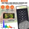 VEVOR Aquarium Light with LCD Monitor, 18W Full Spectrum Fish Tank Light with 24/7 Natural Mode
